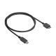 Czarny kabel USB type C / USB Micro B 3.0 1m Akyga AK-USB-44