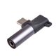 Adapter Akyga AK-AD-62 USB type C / USB type C / Jack 3.5mm widok na gniazdo Audio