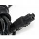 Wtyczka IEC C5 czarnego kabla zasilającego koniczynki Akyga AK-NB-05T