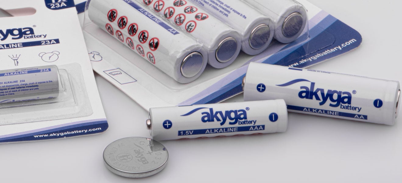 baterie Akyga Battery w opakowaniu