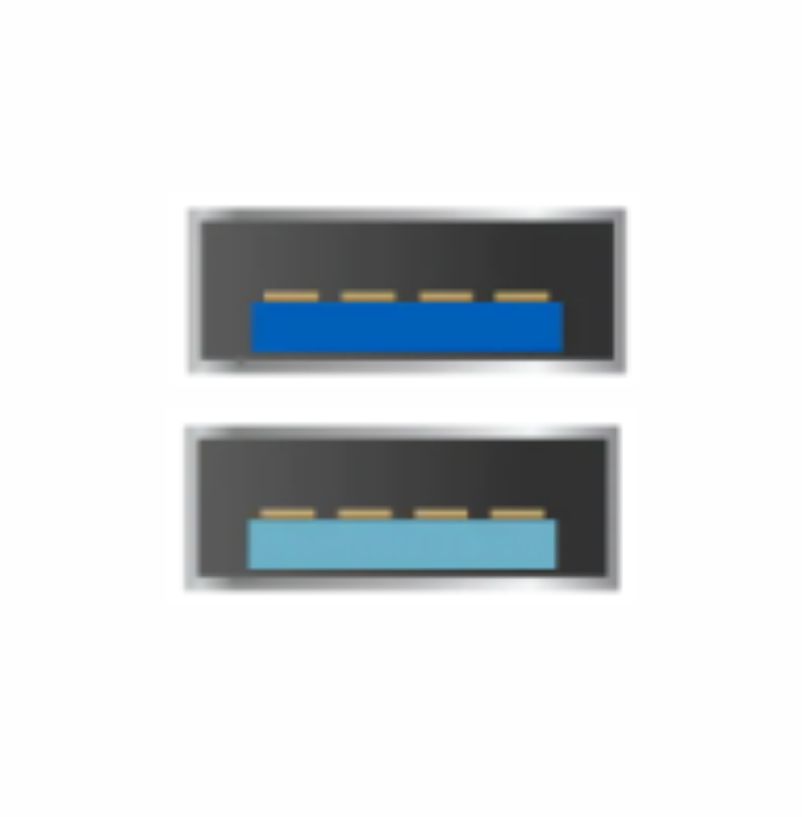 Złącze USB typu A 3.0 , 3.1, 3.2 gen 1 i 2 niebieskie
