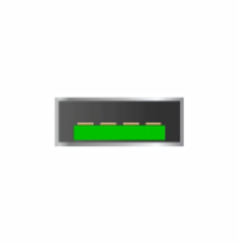 Złącze USB typu A Qualcomm Quick Charge zielone