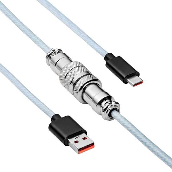 Złącze GX16 na kablu spiralnym USB-C