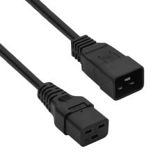 Kabel zasilający IEC C19/C20 AK-UP-03S CU 3x1.5mm² 1.8m
