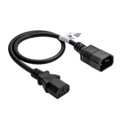 Przedłużacz kabla zasilającego IEC C13 / C14 0.5m AK-PC-14A