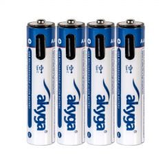 Akumulator Li-Ion AAA LR03 USB-C Akyga AK-BC-07 1.5V / 435mAh 4szt.