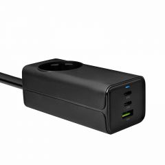 Ładowarka USB AK-CH-21 AC 230V + USB-A + 2x USB-C PD 5-20V / max. 5A 65W Quick Charge 3.0 GaN