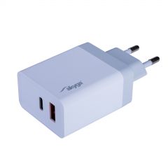 Ładowarka USB AK-CH-13 USB-A + USB-C PD 5-12V / max. 3A 36W Quick Charge 3.0
