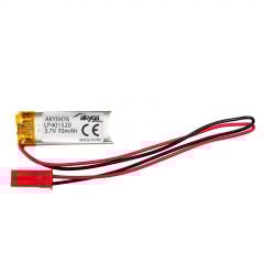 Akumulator Li-Po LP401520 Akyga AKY0476 3.7V / 70mAh PCM złącze JST 2-Pin 150mm