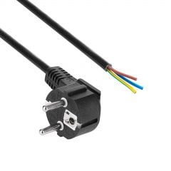 Kabel zasilający CEE 7/7 AK-OT-01S CU 3x1.5mm² 1.5m