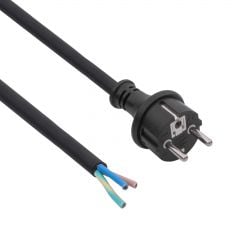 Kabel zasilający gumowy CEE 7/7 AK-OT-02S CU 3x1.5mm² 1.8m