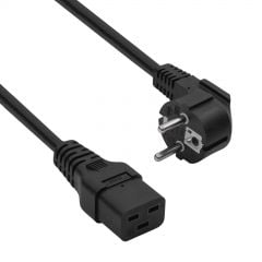 Kabel zasilający serwerowy CEE 7/7 / IEC C19 AK-UP-01S CU 3x1.5mm² 1.8m