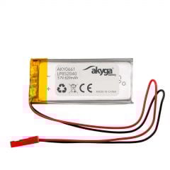 Akumulator Li-Po LP852040 Akyga AKY0661 3.7V / 620mAh PCM złącze JST 2-Pin 150mm