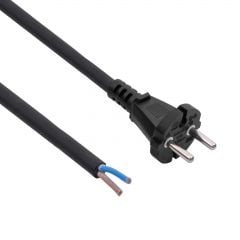 Kabel zasilający gumowy CEE 7/17 AK-OT-06S CU 2x1.5mm² 5m