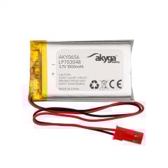 Akumulator Li-Po LP703048 Akyga AKY0656 3.7V / 1000mAh PCM złącze JST 2-Pin 150mm