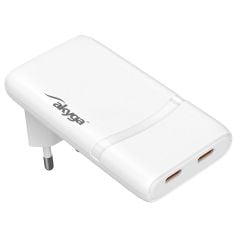 Ładowarka USB AK-CH-32 2x USB-C PD 5-20V / max. 3.25A 65W Quick Charge 4+ GaN