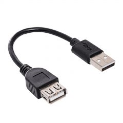 Kabel przedłużacz USB A / USB A 15cm AK-USB-23