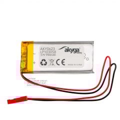 Akumulator Li-Po LP103058 Akyga AKY0623 3.7V / 1700mAh PCM złącze JST 2-Pin 150mm