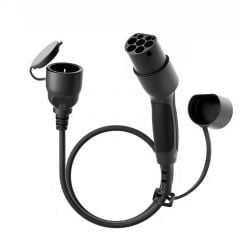 Adapter Typ 2 na Schuko do stacji ładowania EV AK-SC-E28 męsko – żeński 16A 60cm