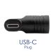 Zdjęcie dodatkowe Przejściówka do laptopa AK-ND-D09 5.5 x 3.0 mm + pin / USB-C