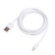 Biały kabel USB A / Lightning 1.8m Akyga AK-USB-31