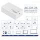 Zdjęcie dodatkowe Ładowarka USB AK-CH-25 USB-A + 3x USB-C PD 5-28V / max. 5A 140W Quick Charge 3.0 GaN