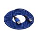 Niebieski kabel magnetyczny USB A / USB type C 2m Akyga AK-USB-43