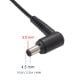 Wtyczka do czarnego zasilacza Akyga AK-ND-68 19.5V / 2.31A 45W 4.5 x 3.0 mm + pin do DELL