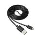 Czarny zwinięty kabel USB A / USB Micro B 1m Akyga AK-USB-21