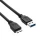 Zdjęcie dodatkowe Kabel USB 3.0 A / USB Micro B 0.5m AK-USB-26