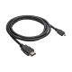 Czarny kabel HDMI / micro HDMI ver. 1.4 Akyga AK-HD-15R 1.5m ze zwiniętym kablem
