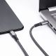 Kabel Thunderbolt 3 (USB typ C) 1.5m Akyga AK-USB-34 podłączony do laptopa