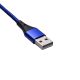 Końcówka USB typu A niebieskiego kabla magnetycznego USB A / USB type C 1m Akyga AK-USB-42