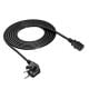 Zdjęcie dodatkowe Kabel zasilający CEE 7/7 / IEC C13 AK-PC-106A CCA 3x0.75mm² 3m