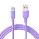 Zdjęcie główne Kabel USB type C / USB A 1m AK-USB-65 silikonowy fioletowy