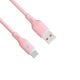 Zdjęcie dodatkowe Kabel USB type C / USB A 1m AK-USB-61 silikonowy różowy