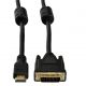 Końcówki do czarnego kabla HDMI na DVI 24+5 Akyga AK-AV-04