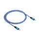 Niebieski kabel USB 2.0 type C 1m Akyga AK-USB-37 100W