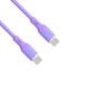 Zdjęcie dodatkowe Kabel USB type C / USB type C 1m AK-USB-70 60W silikonowy fioletowy