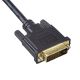 Wtyczka żeńska DVI czarnego kabla HDMI na DVI 24+1 Akyga AK-AV-11 1.8m
