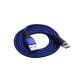 Niebieski kabel magnetyczny USB A / USB type C 1m Akyga AK-USB-42