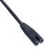 Wtyczka IEC C7 czarnego kabla zasilającego C7 / BS 1363 UK 1.5m Akyga AK-AG-03A