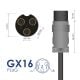 Zdjęcie dodatkowe Zasilacz AK-EV-18 42V / 2A 84W GX16 3-pin 12mm
