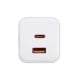 Zdjęcie dodatkowe Ładowarka USB AK-CH-28 USB-A + USB-C PD 5-21V / max. 3A 45W Quick Charge 3.0 GaN