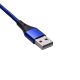 Końcówka USB typu A niebieskiego kabla magnetycznego USB A / USB type C 2m Akyga AK-USB-43