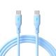 Zdjęcie główne Kabel USB type C / USB type C 1m AK-USB-68 60W silikonowy niebieski