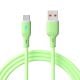Zdjęcie główne Kabel USB type C / USB A 1m AK-USB-64 silikonowy zielony