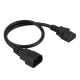 Zdjęcie główne Przedłużacz kabla zasilającego IEC C13 / C14 0.5m AK-PC-14A