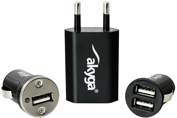 ładowarki USB adaptery Akyga AK-CH-01, AK-CH-02 i AK-CH-03